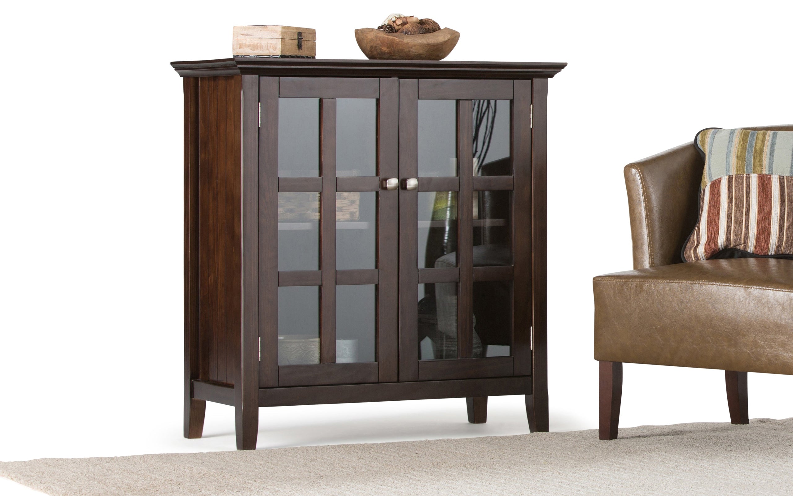 Brunette Brown | Acadian Low Storage Cabinet