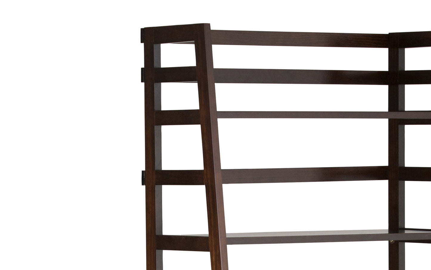 Brunette Brown | Acadian Ladder Shelf Bookcase