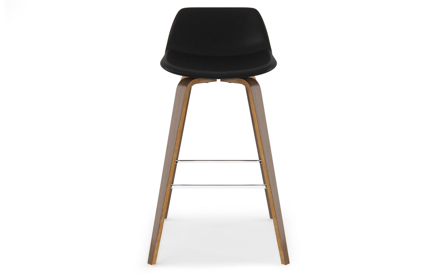 Black Vegan Leather Natural | Randolph Bentwood 26 inch Bar Stool (Set of 2)