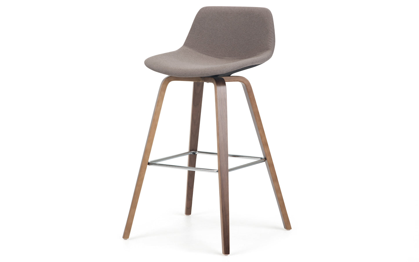 Mocha Woven Fabric Natural | Randolph Bentwood 26 inch Bar Stool (Set of 2)