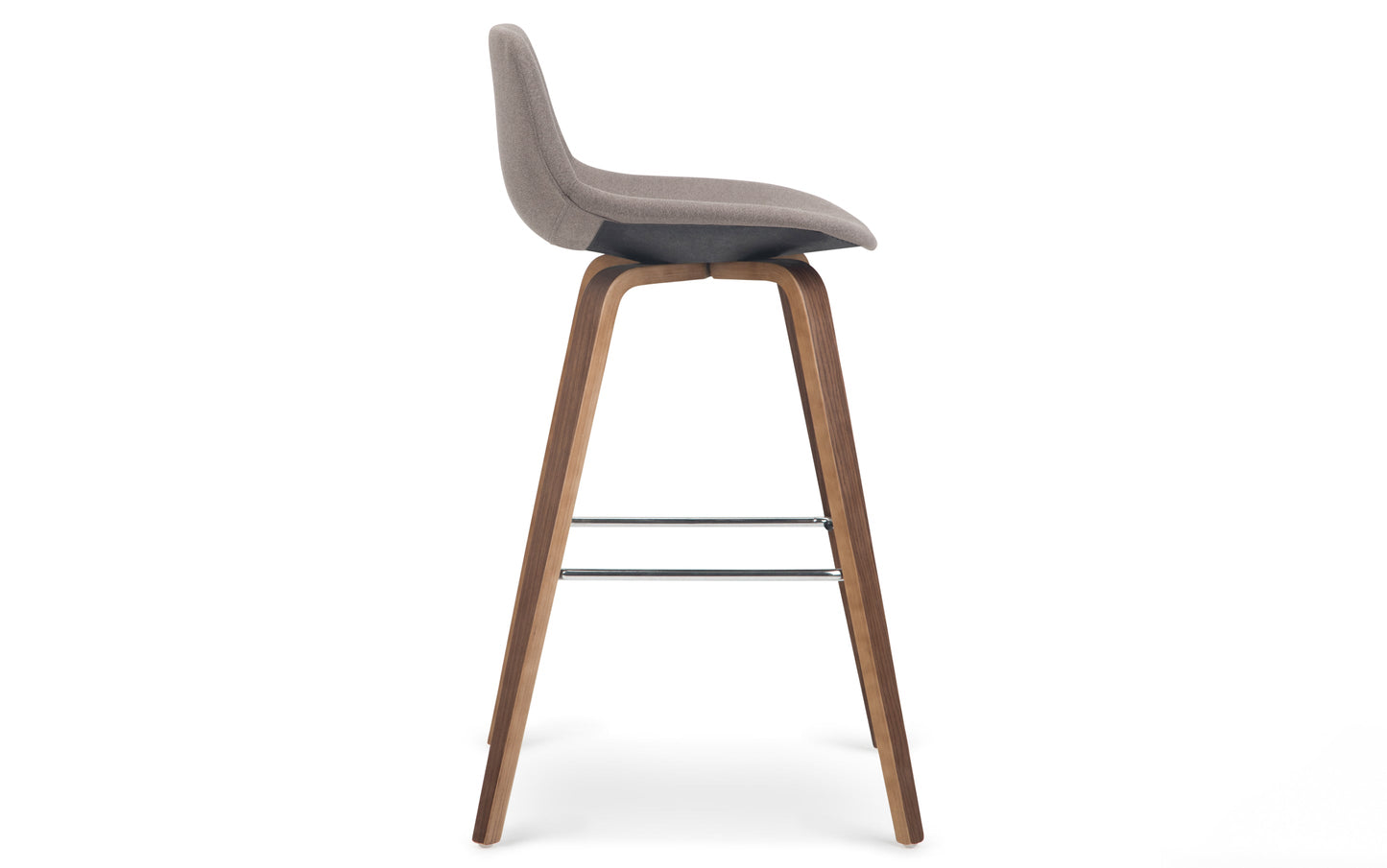 Mocha Woven Fabric Natural | Randolph Bentwood 26 inch Bar Stool (Set of 2)