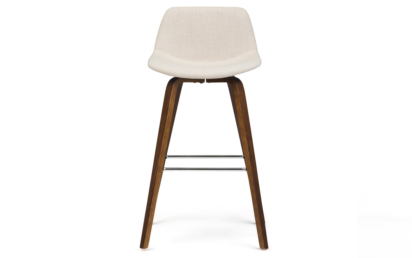 Natural Linen Style Fabric Natural | Randolph Bentwood 26 inch Bar Stool (Set of 2)