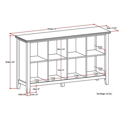 Russet Brown | Artisan 8 Cube Storage / Sofa Table