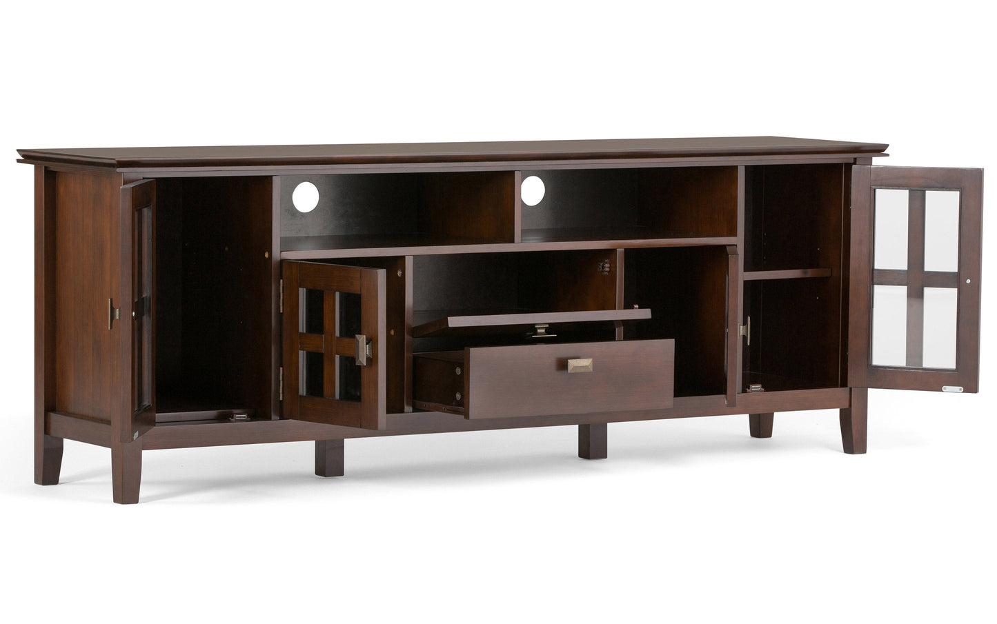 Russet Brown | Artisan 72 inch Tall TV Stand