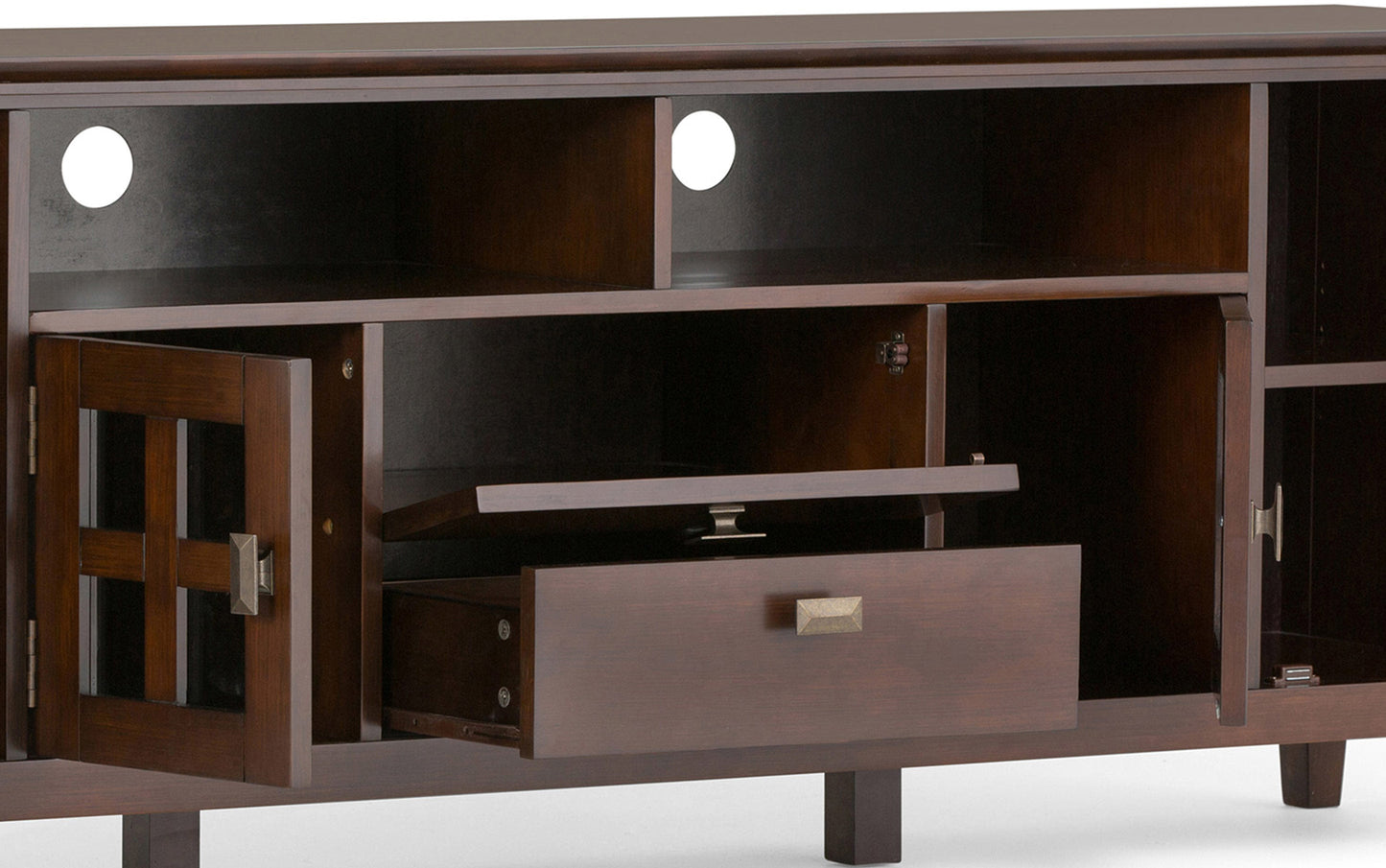 Russet Brown | Artisan 72 inch Tall TV Stand