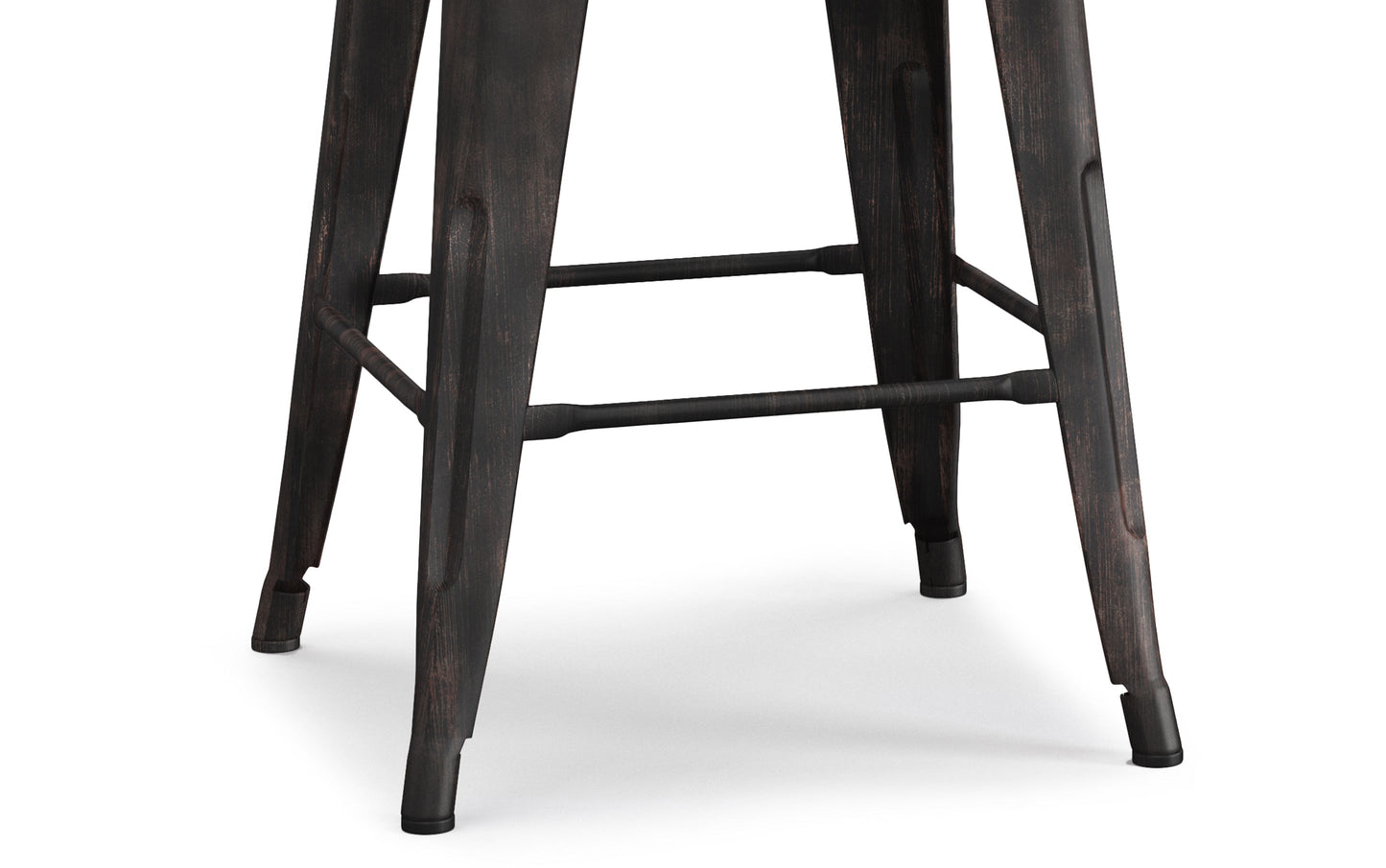 Distressed Black | Rayne 24 inch Metal Counter Height Stool