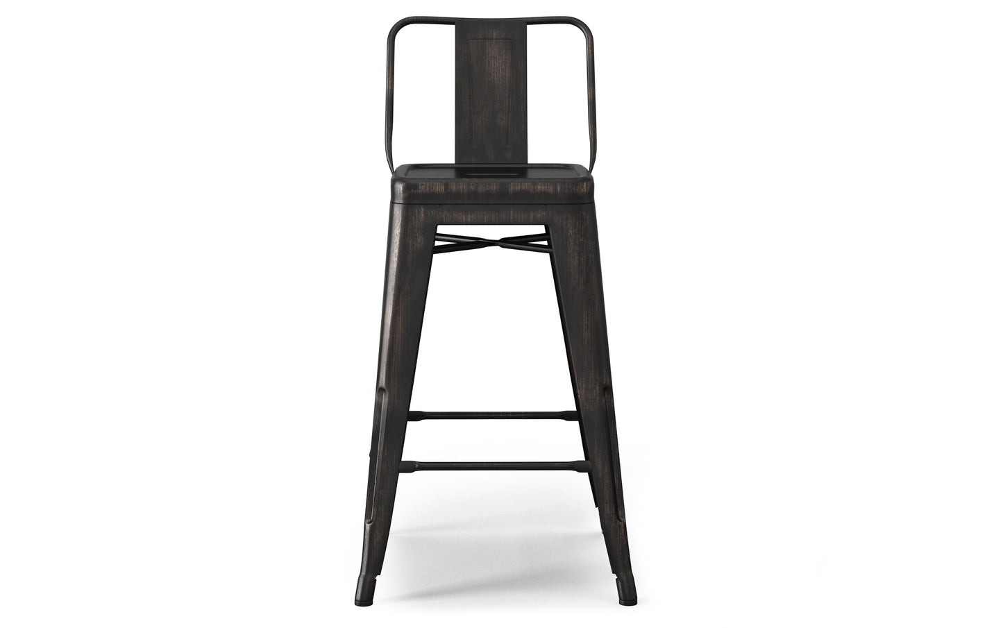 Distressed Black | Rayne 24 inch Metal Counter Height Stool