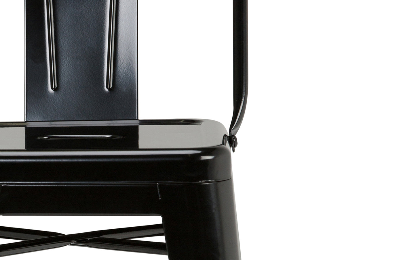 Black | Rayne 24 inch Metal Counter Height Stool