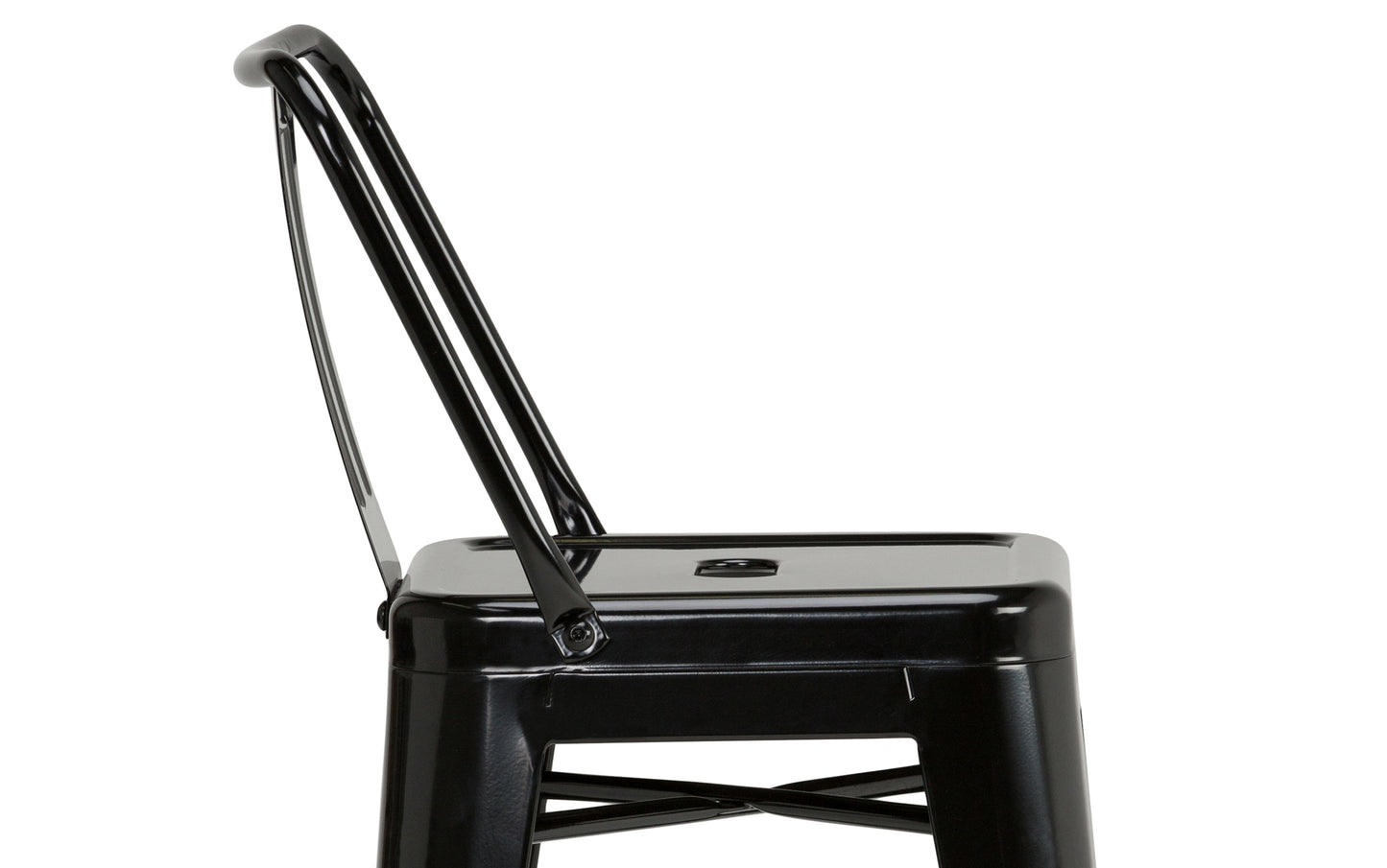 Black | Rayne 24 inch Metal Counter Height Stool