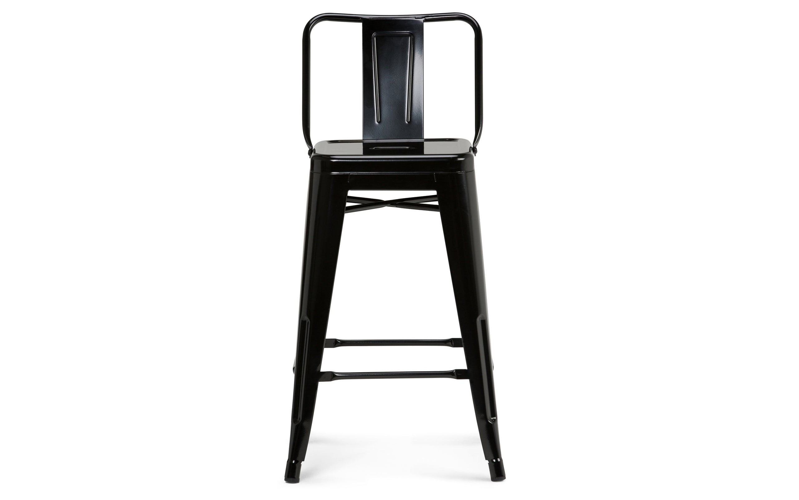 Black | Rayne 24 inch Metal Counter Height Stool