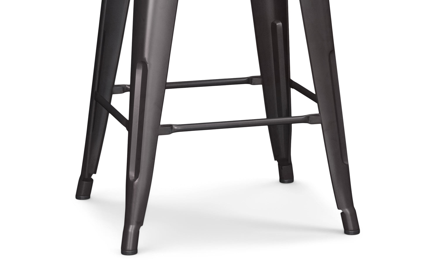 Gunmetal Grey | Rayne 24 inch Metal Counter Height Stool