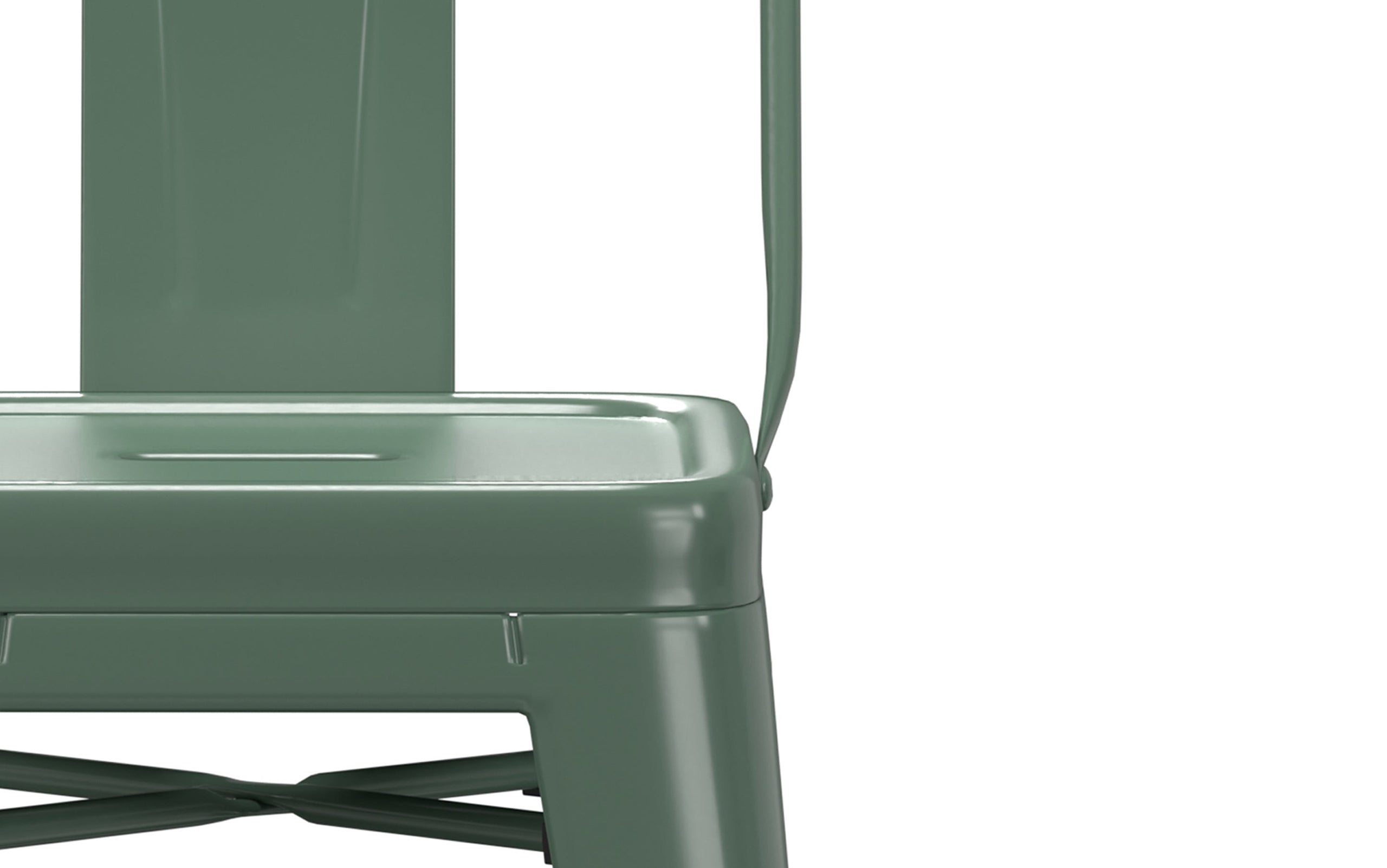 Deep Sage Green | Rayne 24 inch Metal Counter Height Stool