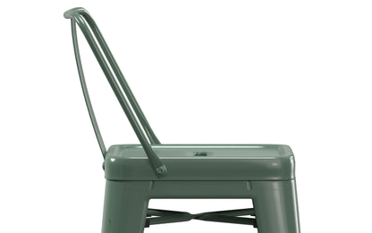 Deep Sage Green | Rayne 24 inch Metal Counter Height Stool