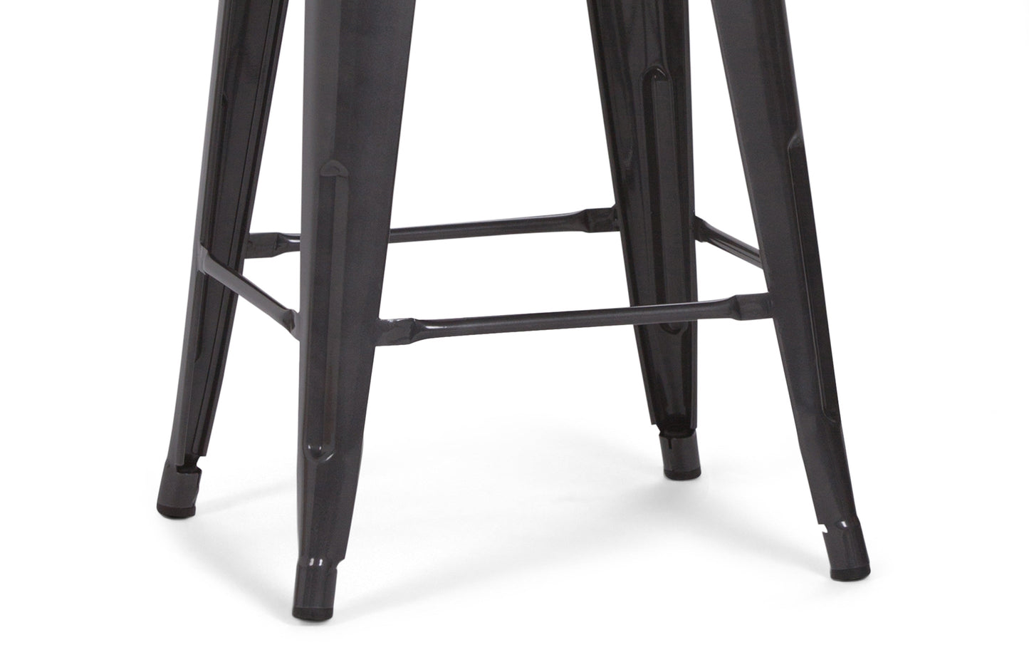 Silver | Rayne 24 inch Metal Counter Height Stool