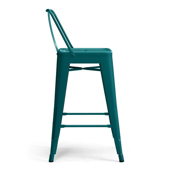 Teal Blue | Rayne 24 inch Metal Counter Height Stool