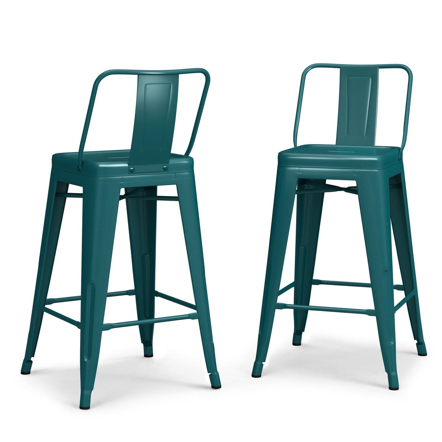 Teal Blue | Rayne 24 inch Metal Counter Height Stool