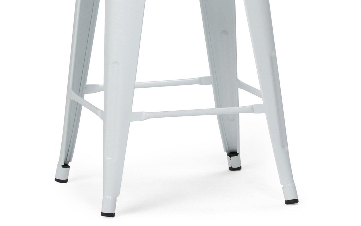 White | Rayne 24 inch Metal Counter Height Stool