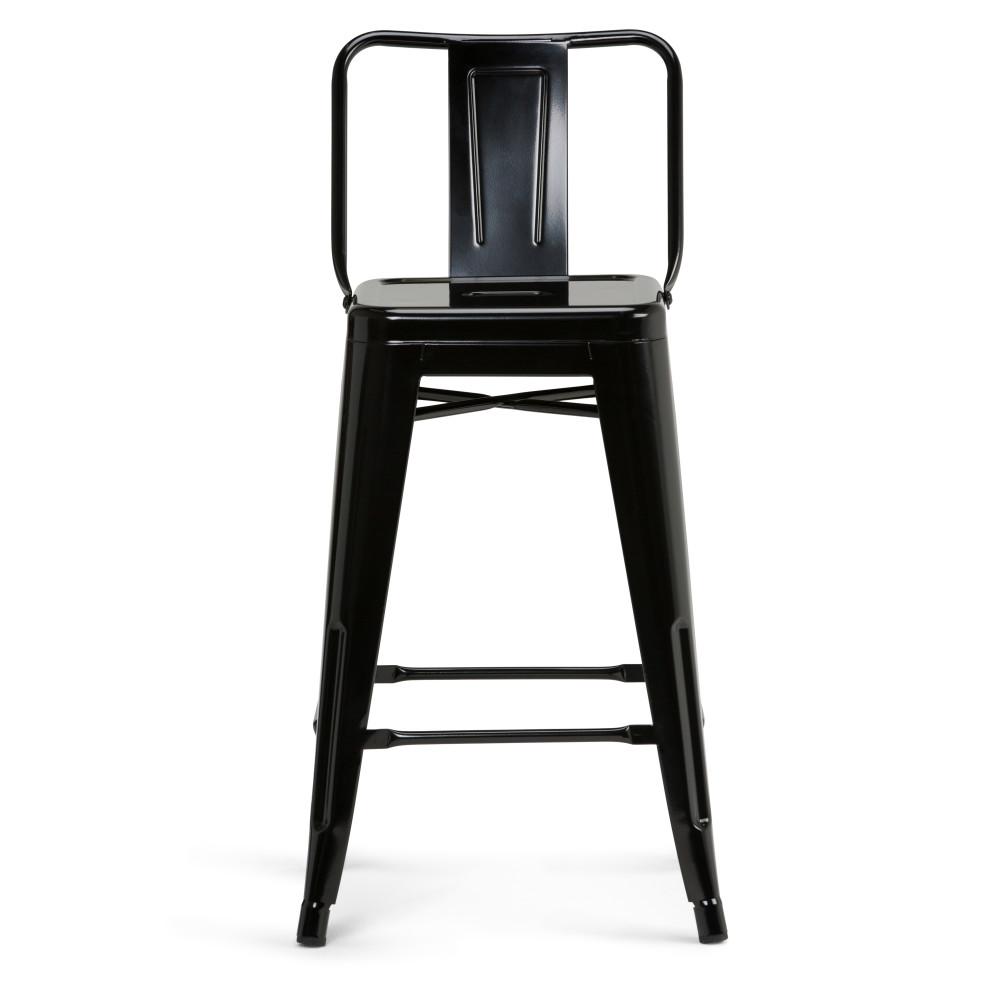 Black 24 inch | Rayne 24 inch Metal Counter Height Stool (Set of 4)