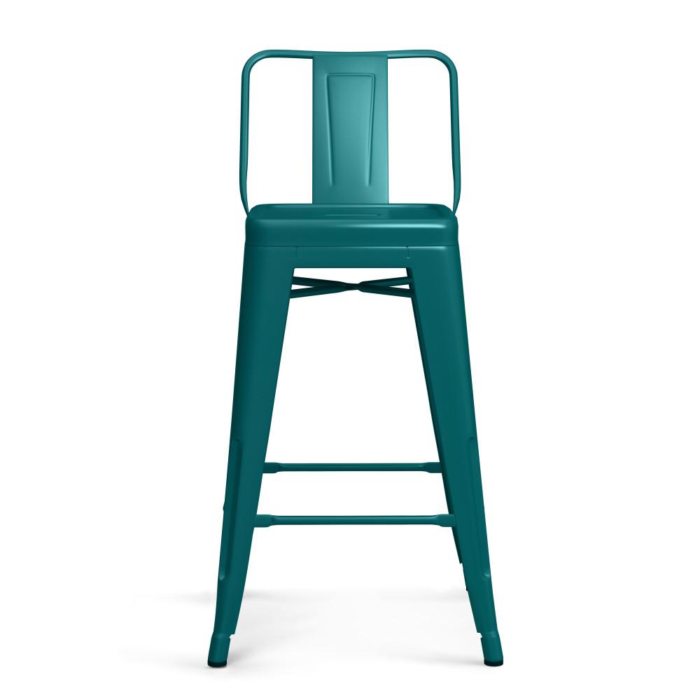 Teal Blue 24 Inch | Rayne 24 inch Metal Counter Height Stool (Set of 4)