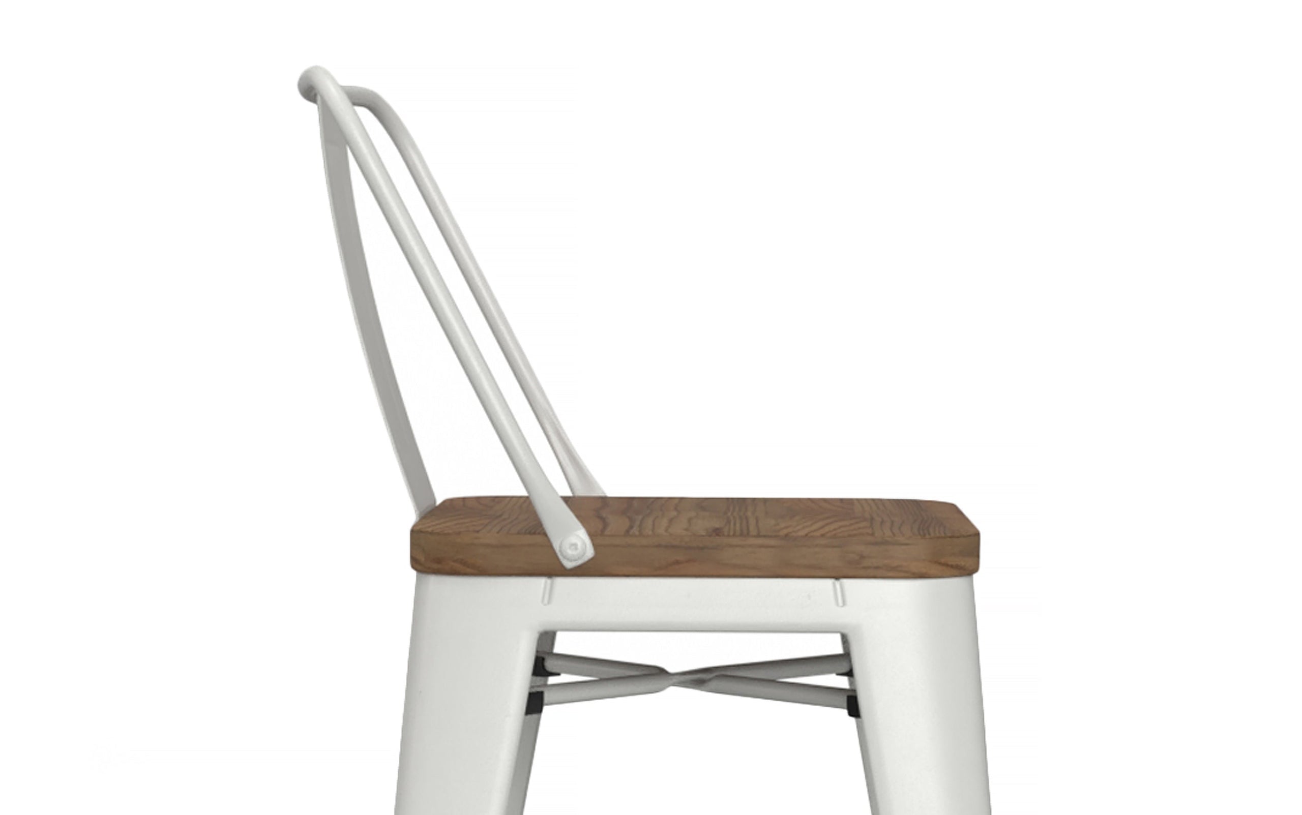 White 24 inch | Rayne 24 inch Metal  Wood Counter Height Stool (Set of 2)