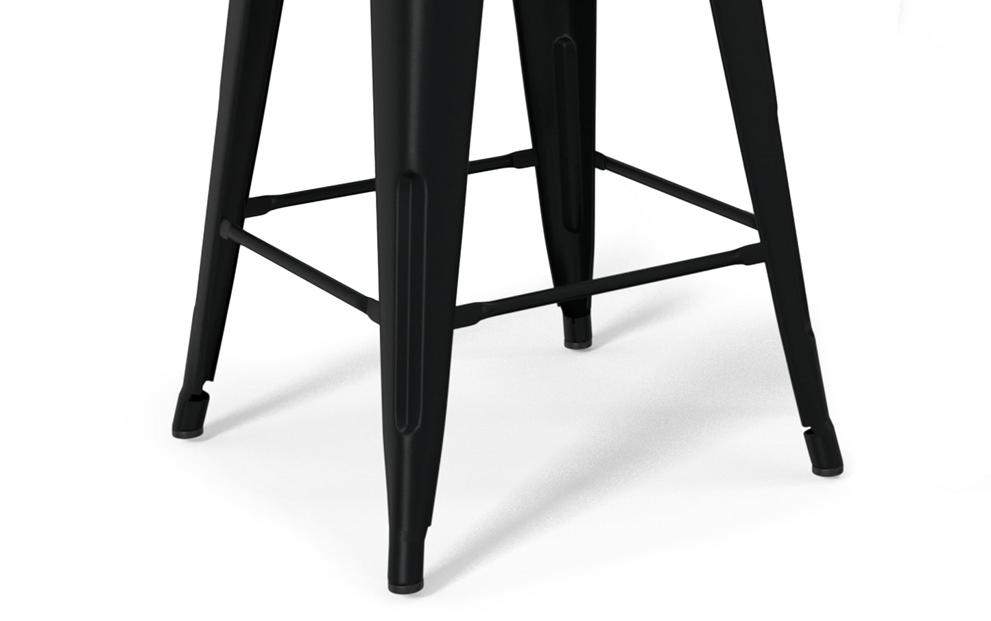 Black 24 inch | Rayne 24 inch Metal Wood Counter Height Stool (Set of 4)