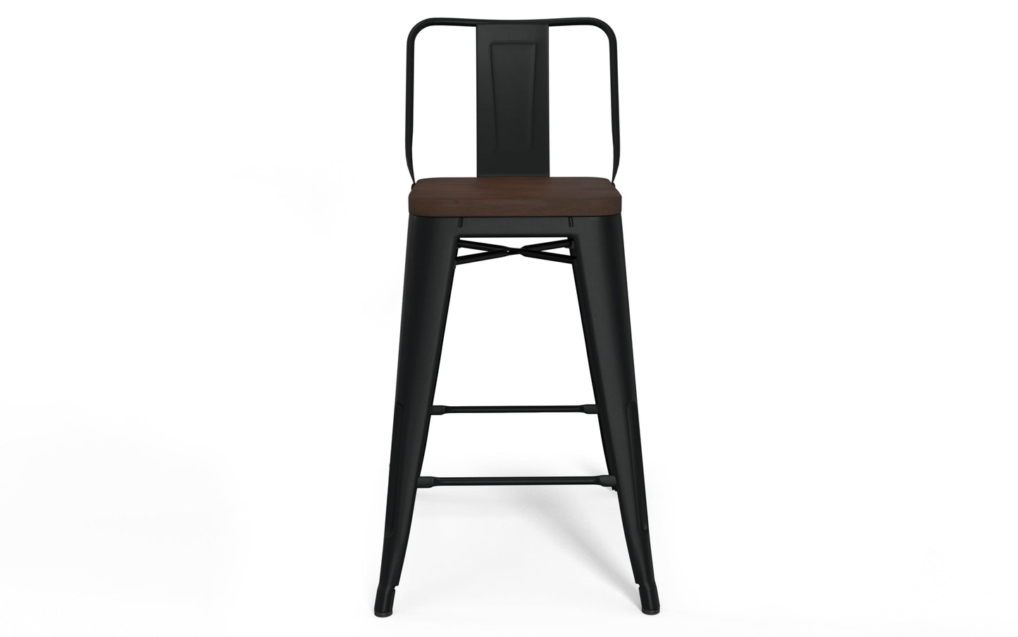 Black 24 inch | Rayne 24 inch Metal Wood Counter Height Stool (Set of 4)