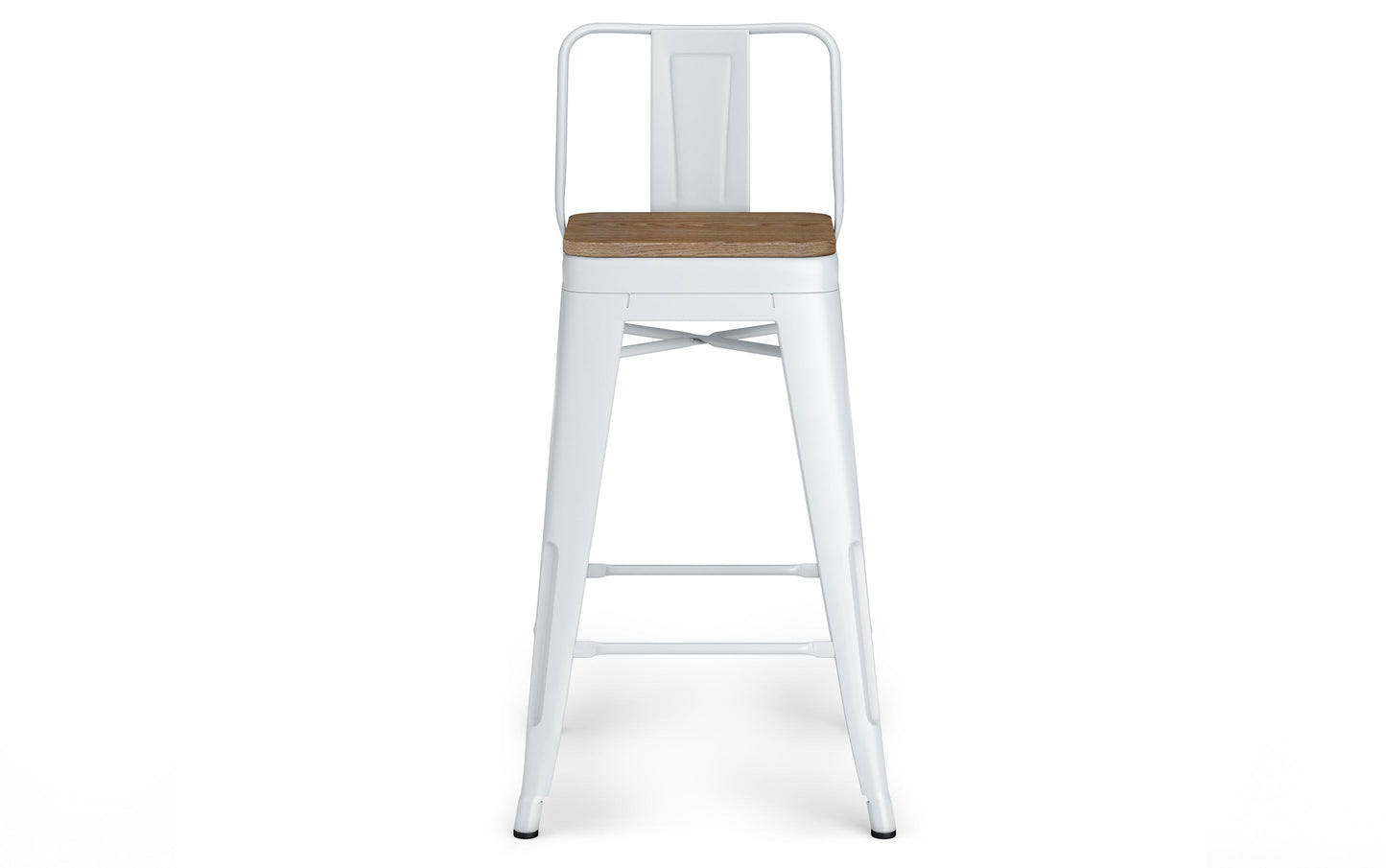 White 24 inch | Rayne 24 inch Metal Wood Counter Height Stool (Set of 4)