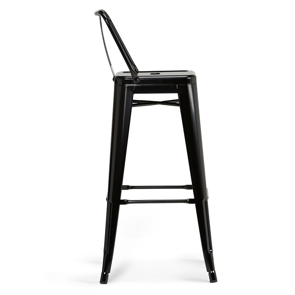 Black | Rayne 30 inch Metal Bar Stool