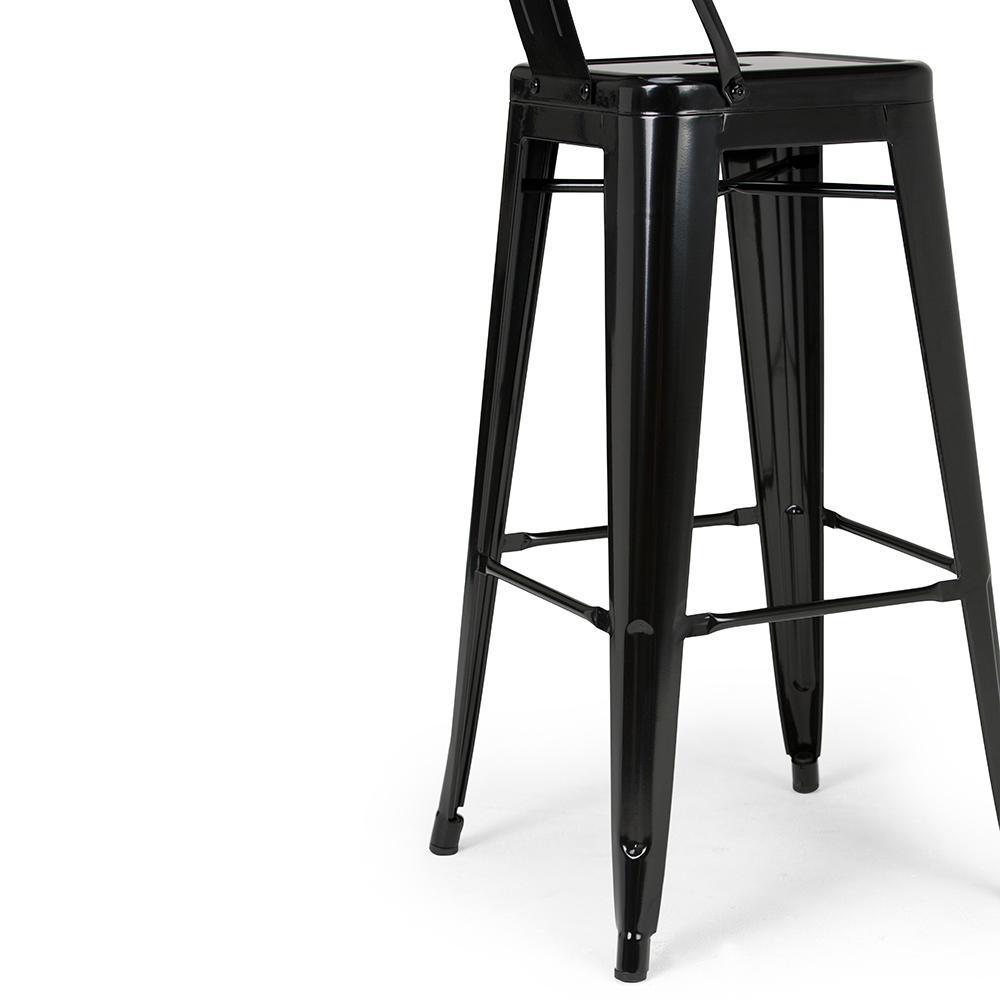 Black | Rayne 30 inch Metal Bar Stool