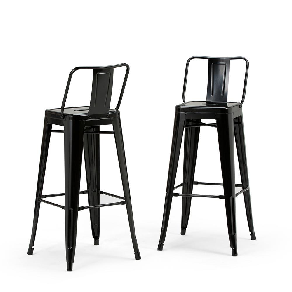 Black | Rayne 30 inch Metal Bar Stool