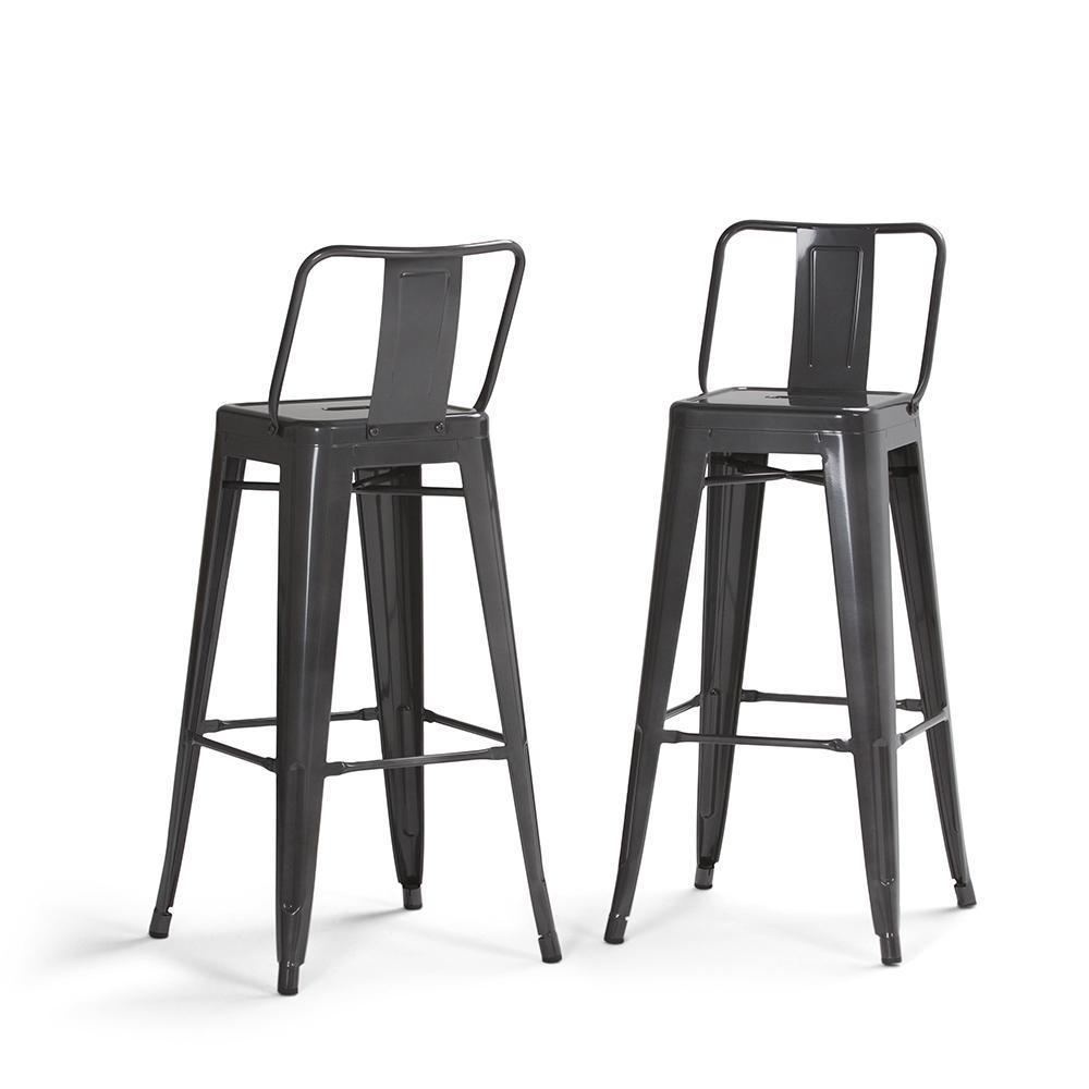 Grey | Rayne 30 inch Metal Bar Stool