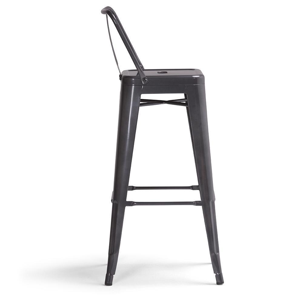 Grey | Rayne 30 inch Metal Bar Stool