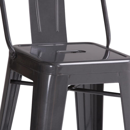 Grey | Rayne 30 inch Metal Bar Stool