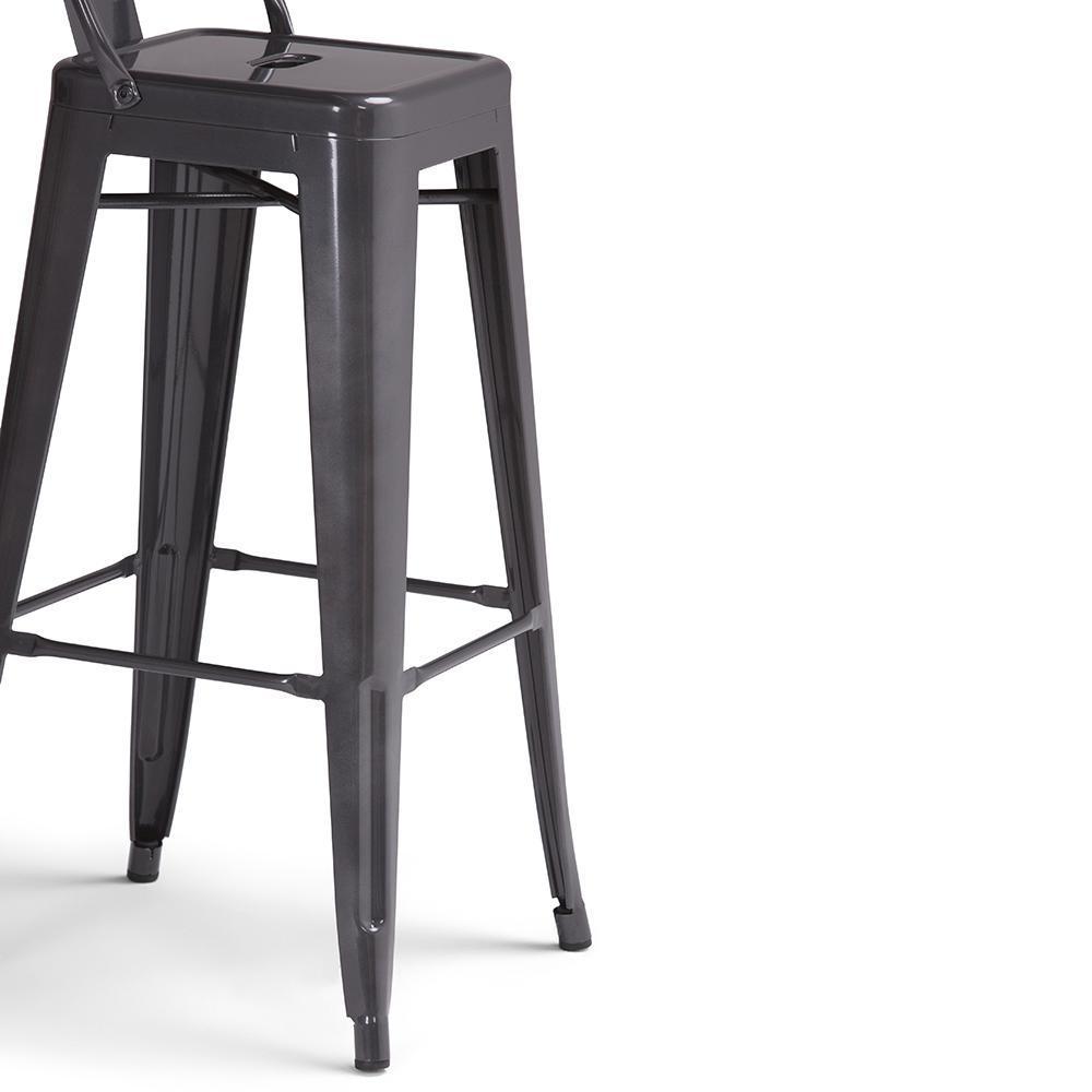 Grey | Rayne 30 inch Metal Bar Stool