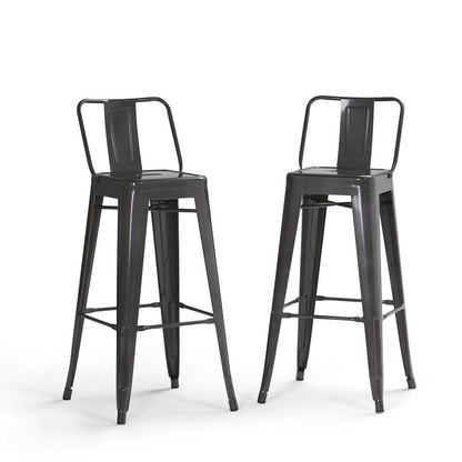 Grey | Rayne 30 inch Metal Bar Stool