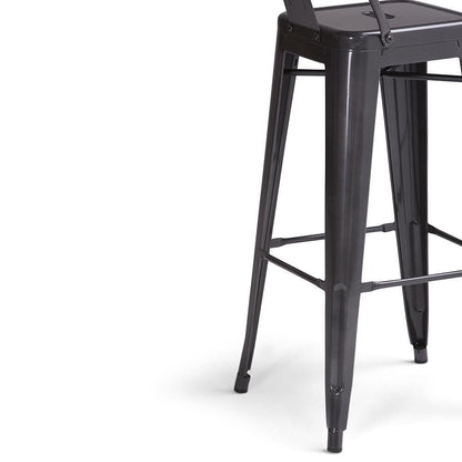 Grey | Rayne 30 inch Metal Bar Stool