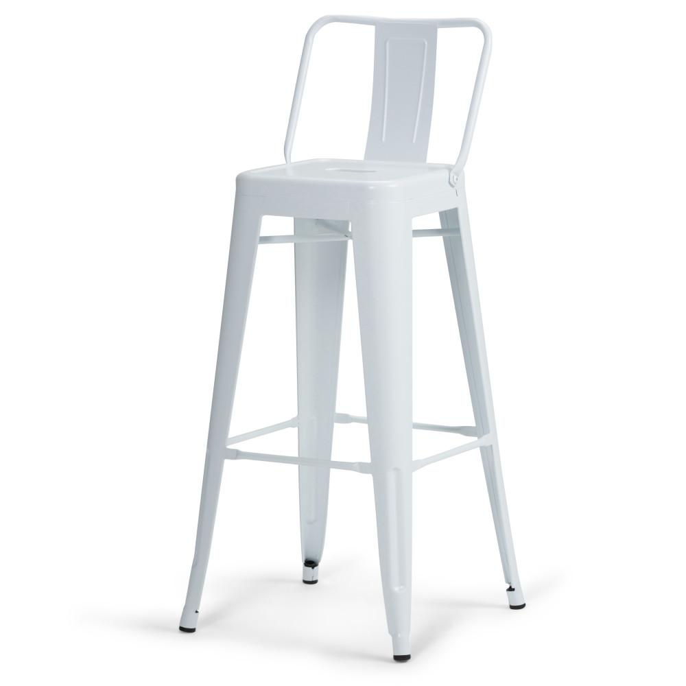 White | Rayne 30 inch Metal Bar Stool