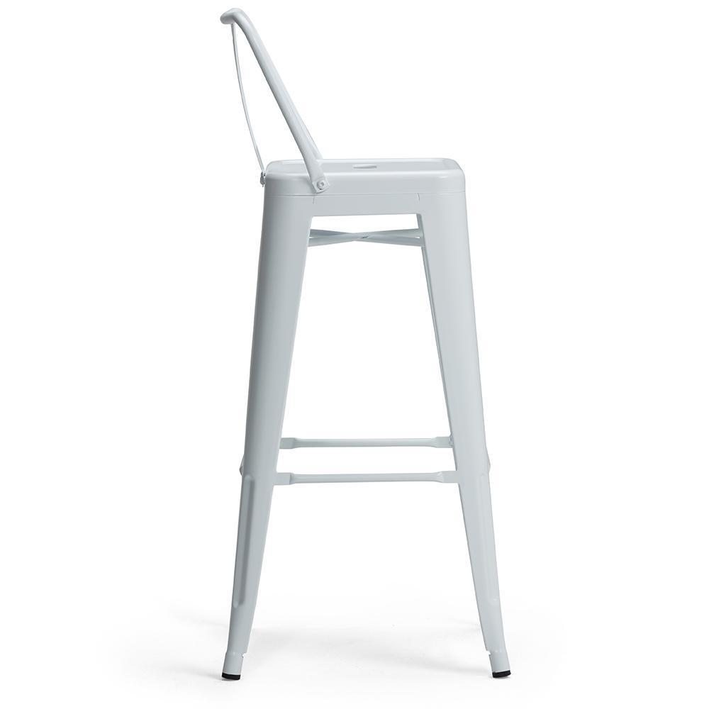 White | Rayne 30 inch Metal Bar Stool