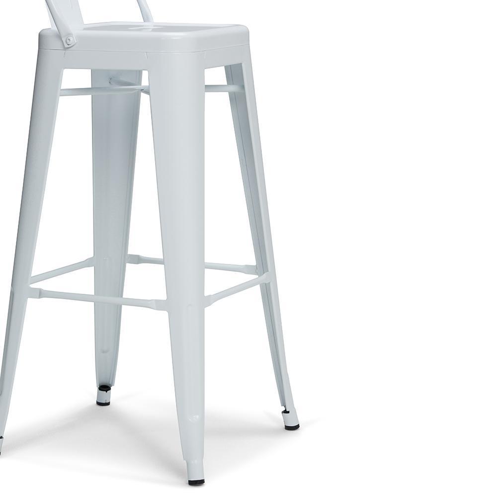 White | Rayne 30 inch Metal Bar Stool