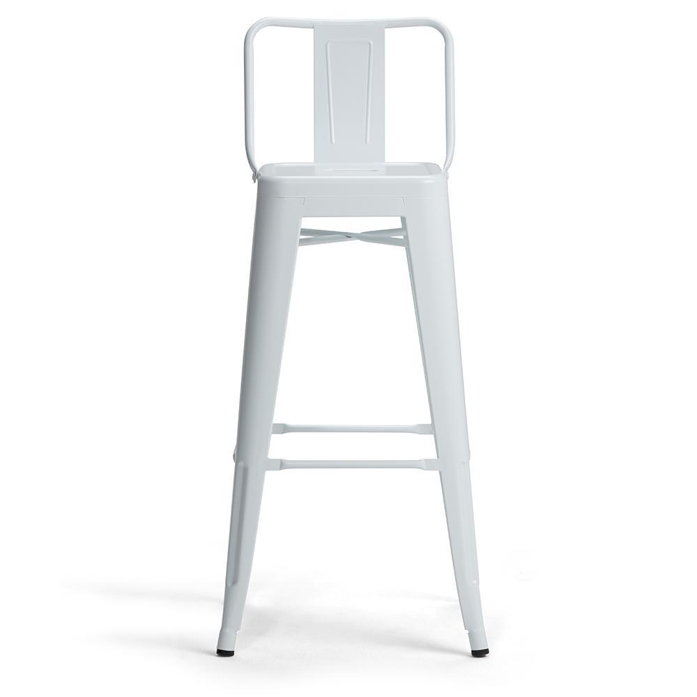 White | Rayne 30 inch Metal Bar Stool