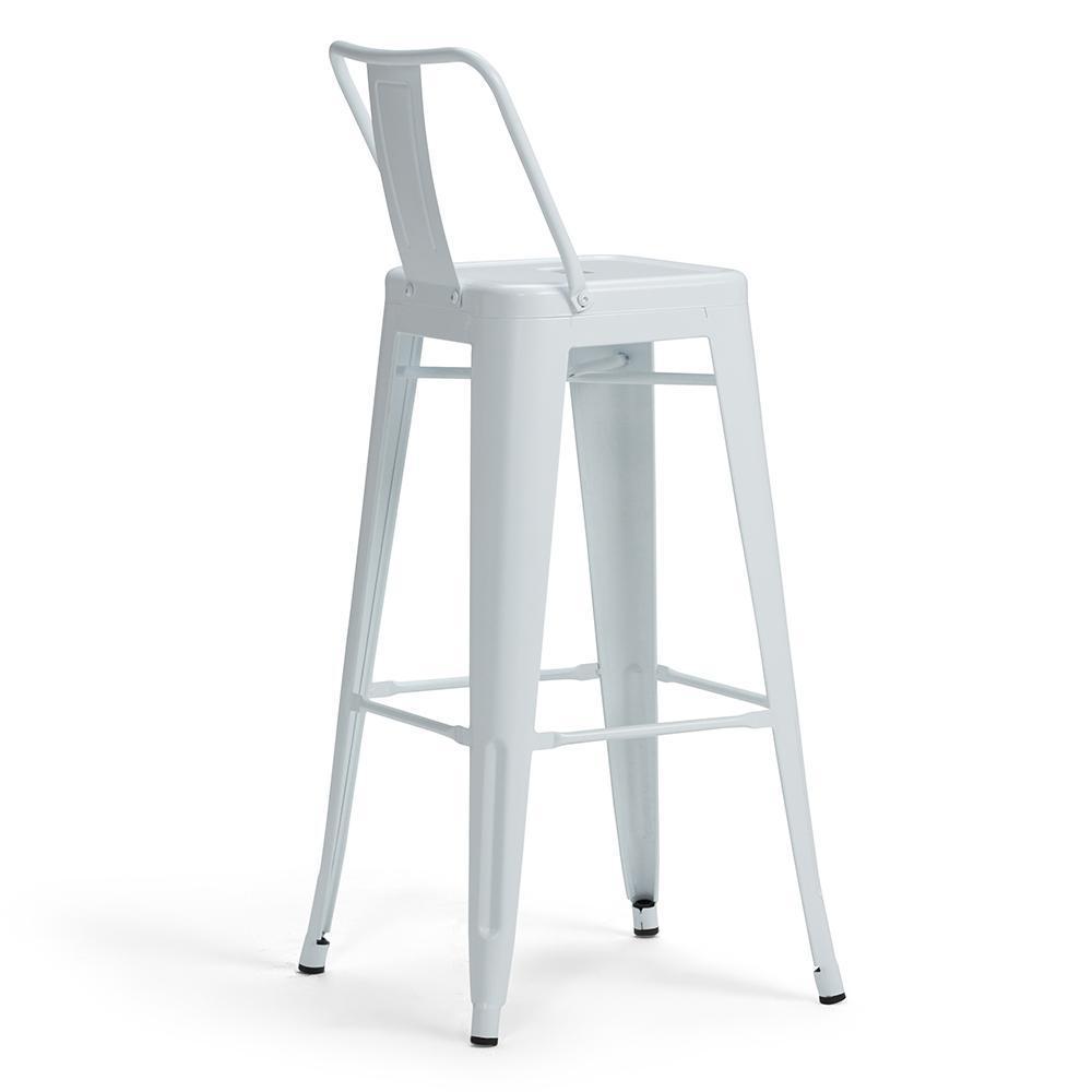 White | Rayne 30 inch Metal Bar Stool