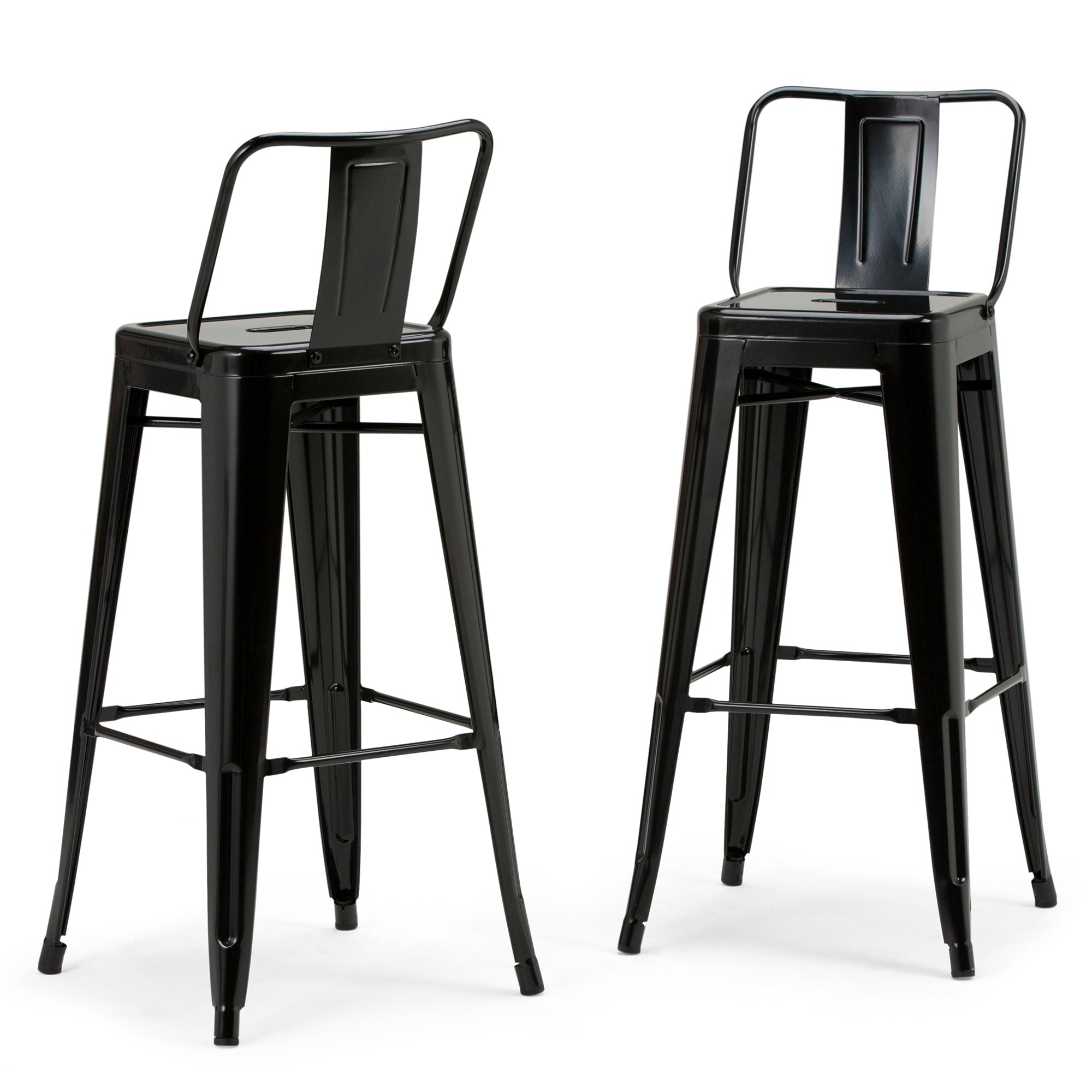 Black 30 Inch | Rayne 30 inch Metal Bar Stool (Set of 4)