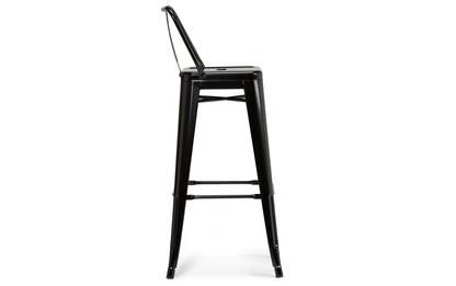 Black 30 Inch | Rayne 30 inch Metal Bar Stool (Set of 4)