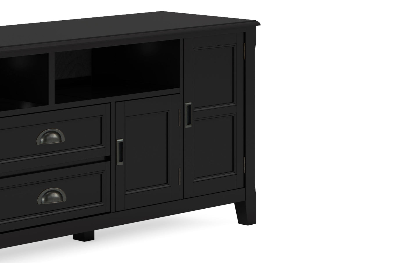 Black | Burlington 72 inch TV Media Stand