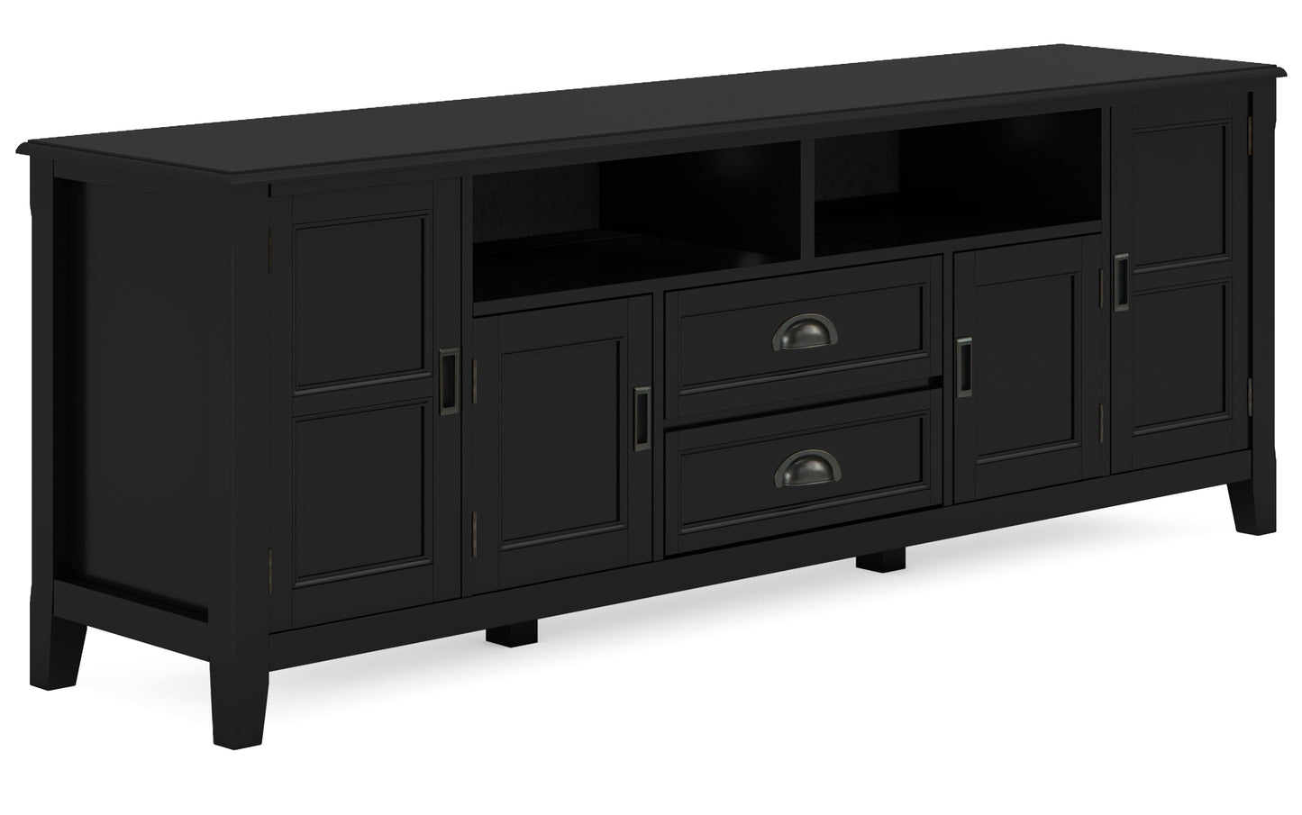 Black | Burlington 72 inch TV Media Stand