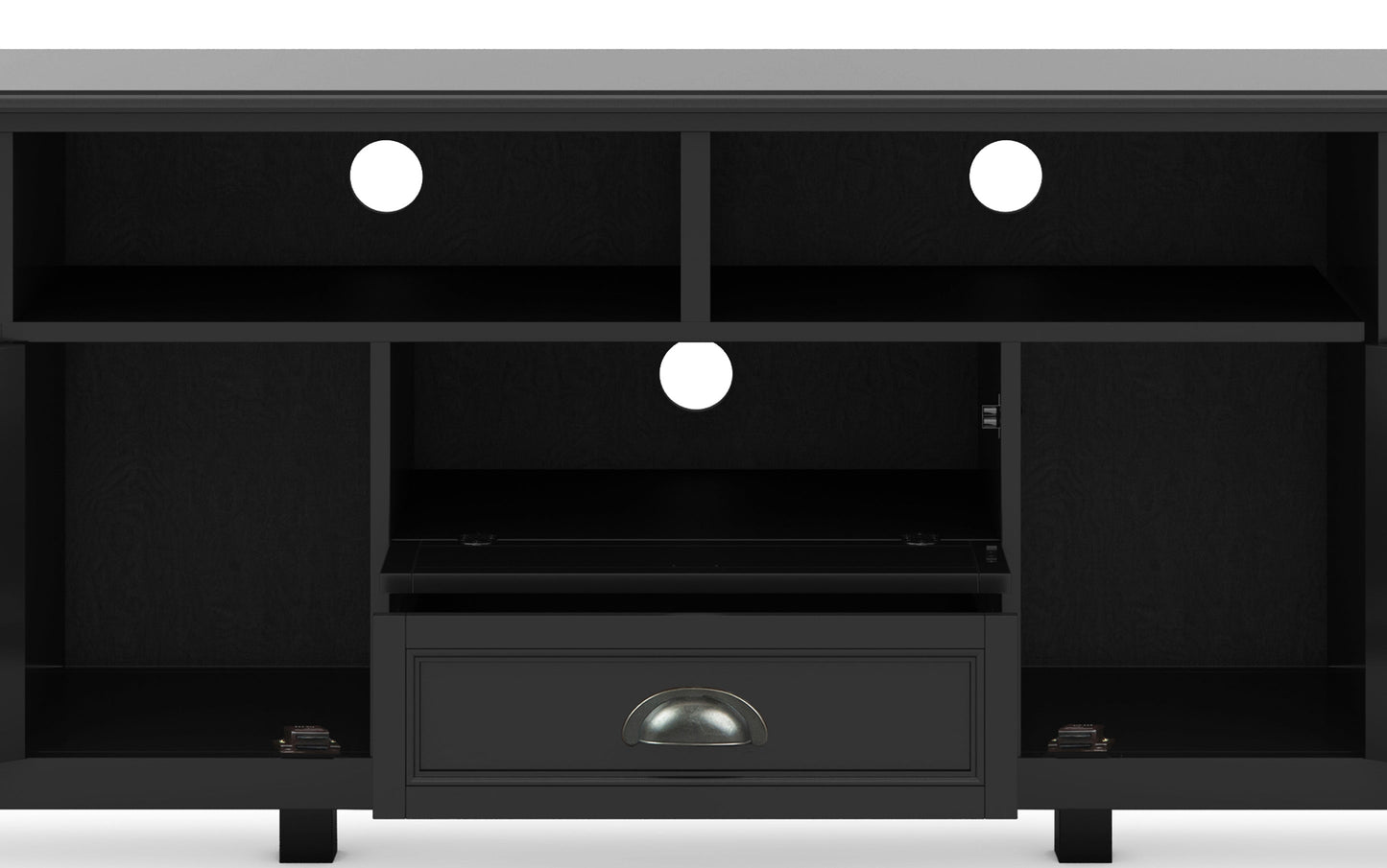 Black | Burlington 72 inch TV Media Stand