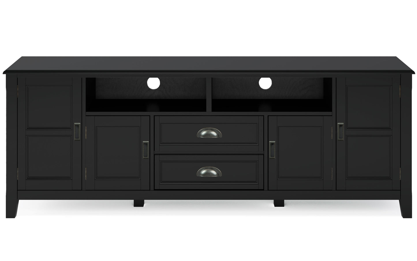 Black | Burlington 72 inch TV Media Stand