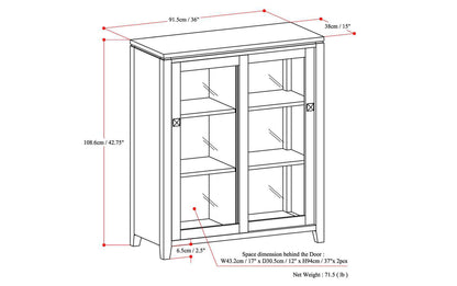 Mahogany Brown | Cosmopolitan Medium Storage Cabinet