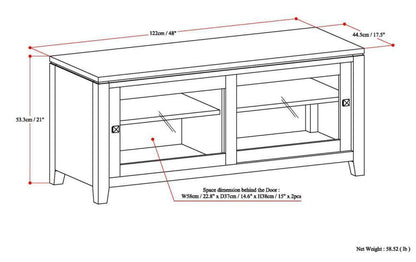 Mahogany Brown | Cosmopolitan TV Stand