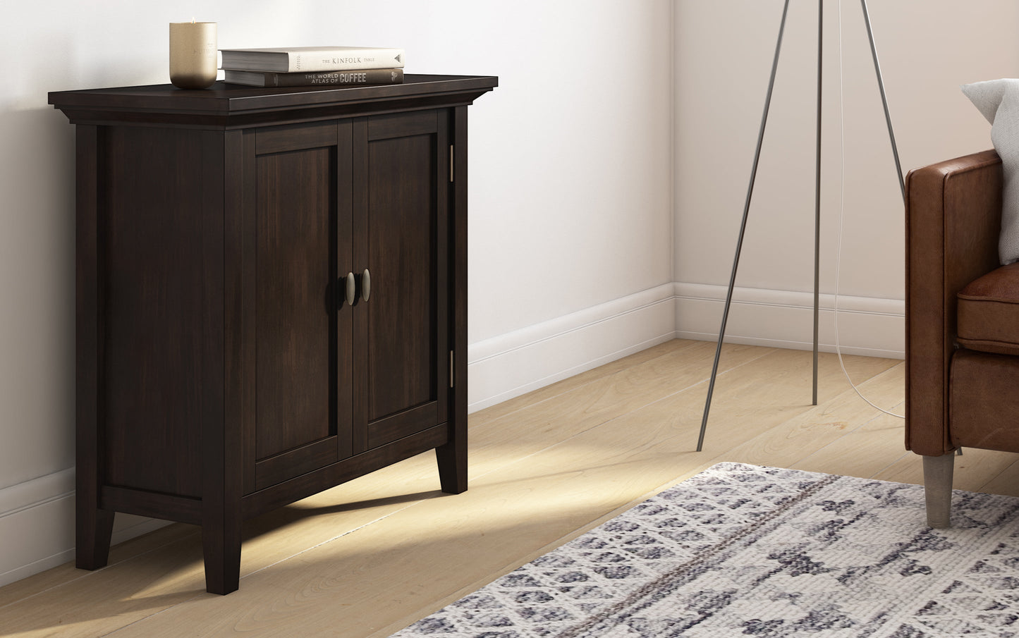 Brunette Brown | Redmond 32 inch Low Storage Cabinet